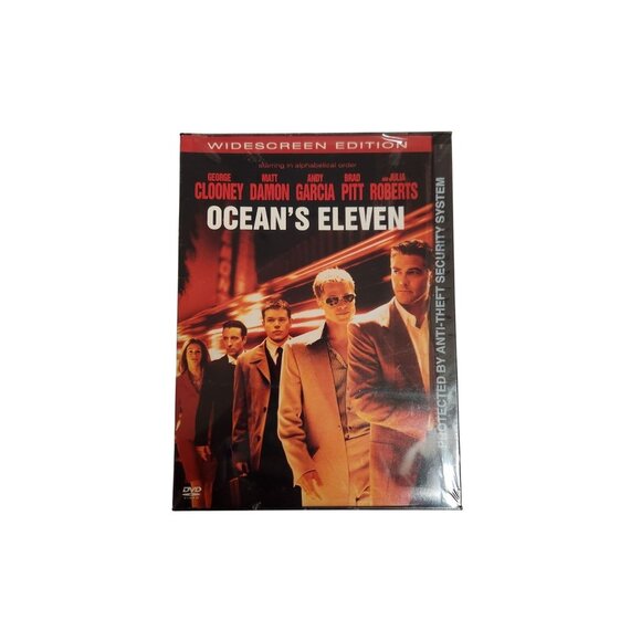 Oceans Eleven DVD Widescreen Edition Featuring Clooney Damon Garcia Pitt Roberts - Picture 1 of 2